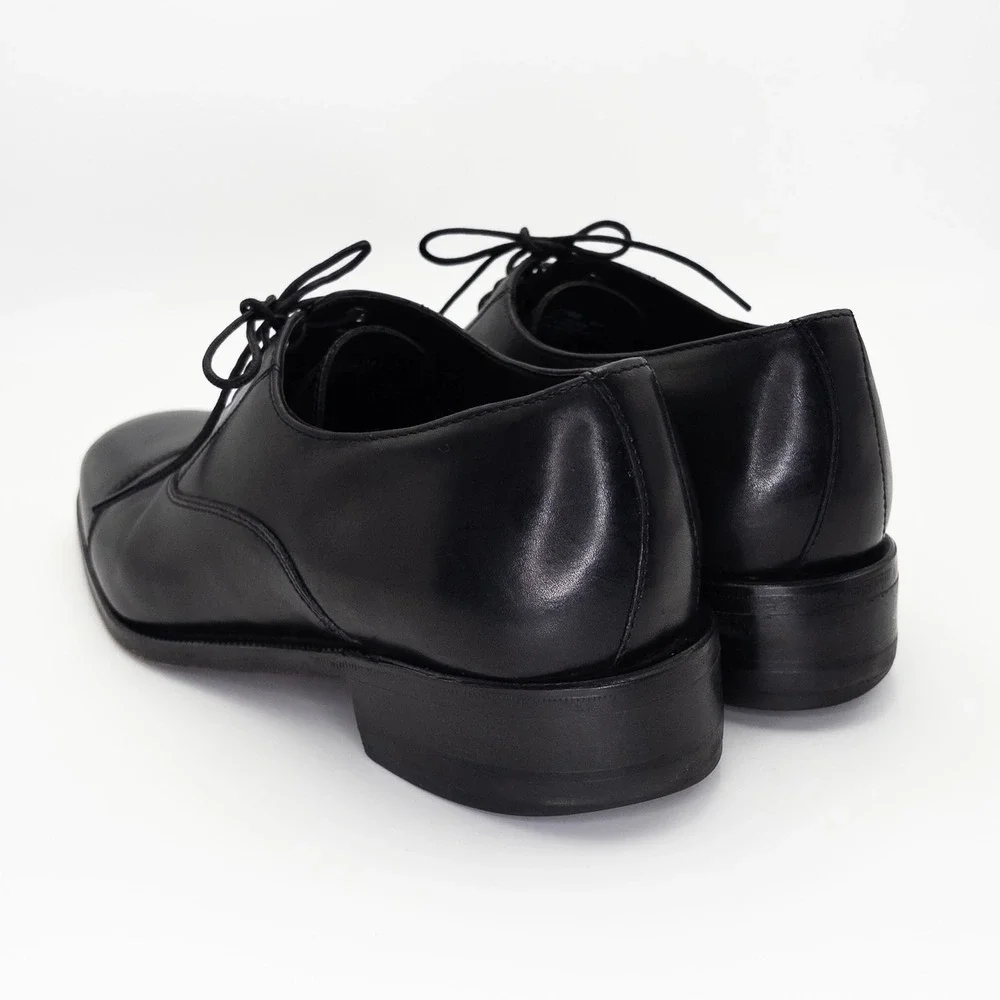 Florsheim Men's Black Leather Cap Toe Oxford Dress Shoes Size 8D Lace Up